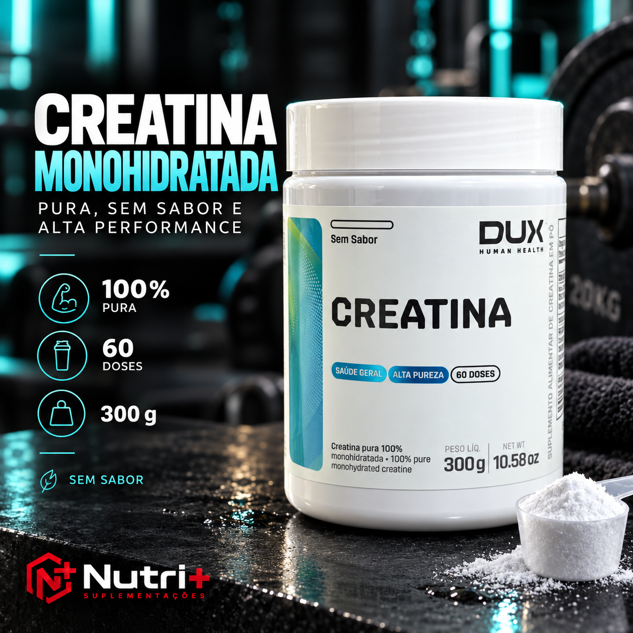 Creatina Monohidratada DUX 300g