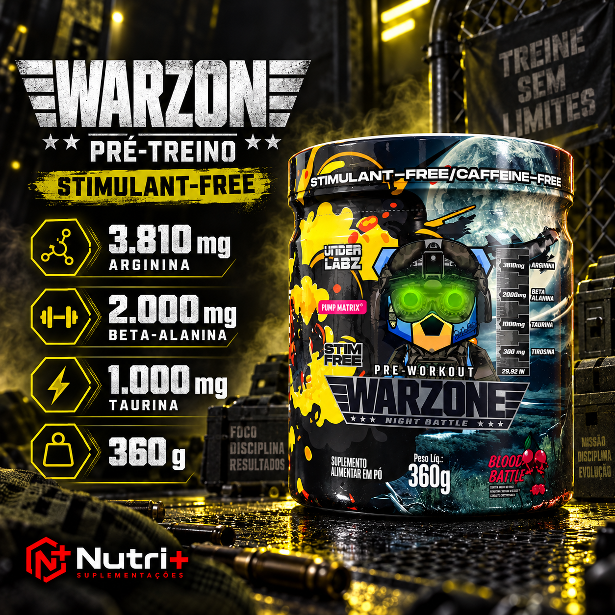 Warzone Stimulant-Free 360 g