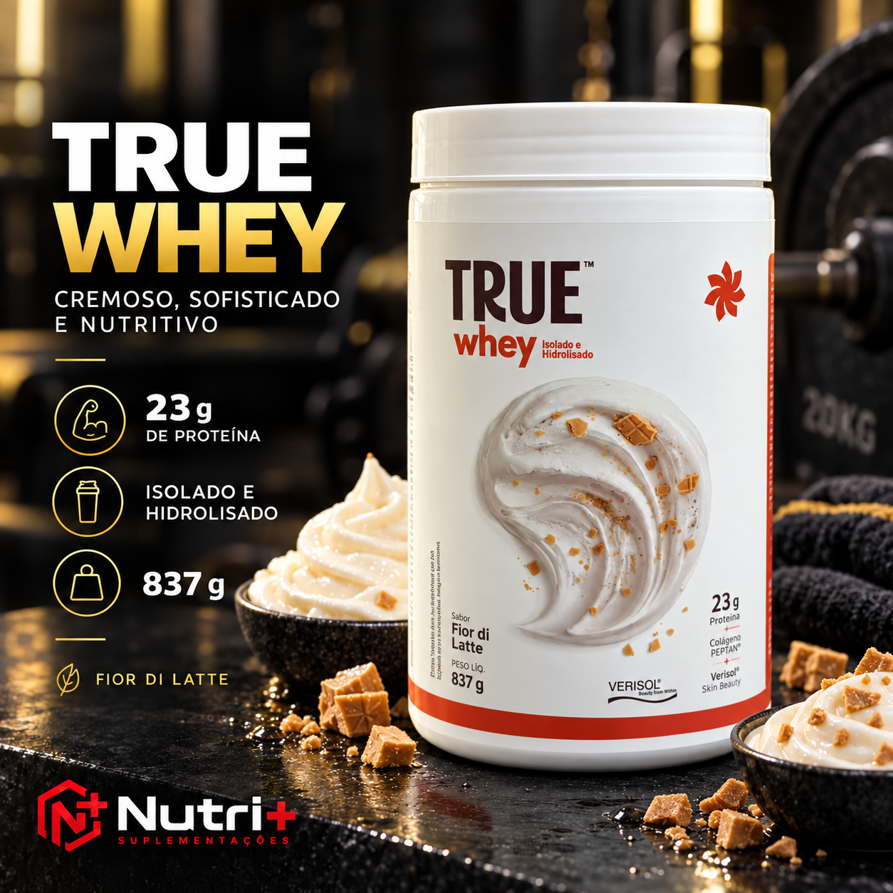 True Whey DUX 837g – Fior di Latte
